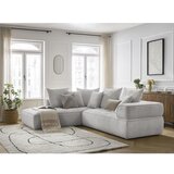 Bobochic Paris Svijetlo siva kutna garnitura od šenila (s lijevim kutom/u obliku slova L) Whesley – | shoptok.hr