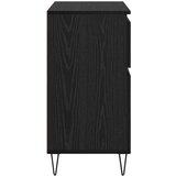  Kreveta Crni hrast 60 x 35 x 70 cm Obrađeno drvo i čelik | shoptok.hr