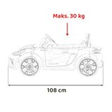  Licencirani Porsche 718 Spyder RS dječji automobil na akumulator s MP4 zaslonom, crni | shoptok.hr