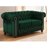 Ropez Zelena žametna raztegljiva sedežna garnitura 148 cm York Blik – | Shoptok.si