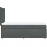 vidaXL Krevet s oprugama i madracem tamnosivi 90 x 190 cm od tkanine | shoptok.hr