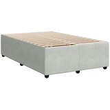 Box spring krevet s madracem svjetlosivi 120x200 cm baršunasti | shoptok.hr