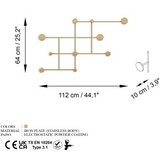 WALLXPERT metalna zidna kuka zlatna boja fatara a | ePonuda.com