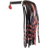 Sevanda Braided Tail Flogger Red & Black Cene