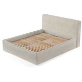 Maison de Rêve Bež oblazinjena zakonska postelja s prostorom za shranjevanje z letvenim dnom 200x200 cm Lounge L – | Shoptok.si
