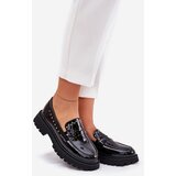 Boto Ladies Patent Moccasins With Decoration Black Nallae | ePonuda.com