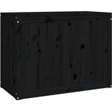  Kutija za rublje crna 88,5x44x66 cm od masivne borovine | shoptok.hr