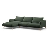 Micadoni Zelena kotna sedežna garnitura (levi kot/z ležalnikom) Naomi – | Shoptok.si