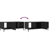 vidaXL Klubska mizica črna 102x50x40 cm inženirski les | Shoptok.si