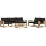  Set vanjskih sofa 6 kom. Bijela i crna | shoptok.hr