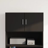vidaXL Stenska omarica črna 80x42,5x40 cm inženirski les Cene