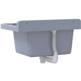 vidaXL Umivaonik za zidnu montažu sivi 50x35x24 cm od smole | shoptok.hr