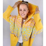 Pri Long cardigan colorful leopard sweater with wool | shoptok.hr