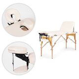 Modern Home Drveni masažni i rehabilitacioni sto, 3-sekcioni, sklopivi u kofer + torba | ePonuda.com