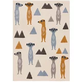 Yellow Tipi Antialergijski dječji tepih 230x160 cm Funny Meerkat -