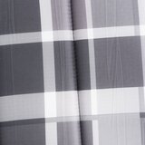  Jastuk za ležaljku sivi karirani 200 x 50 x 3 cm tkanina Oxford | shoptok.hr