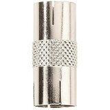 SCHWAIGER Nastavak za produženje antenskog kabela (2 x utičnica IEC, Metal, Poniklano) | shoptok.hr