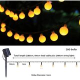  Brilagi - LED solarni dekorativni niz BUBBLE 200xLED/8 funkcija 20m IP65 topla bela | Eponuda.com