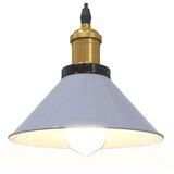 vidaXL obesek svetilka nastavljiva po višini E27 Gloss Grey Ø 22 cm | Shoptok.si