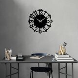  metal wall clock 15 - black black decorative wall clock Cene