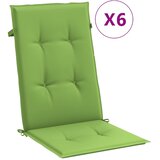  Jastuci za stolice 4 kom prošarano zeleni 120x50x4 cm tkanina | shoptok.hr