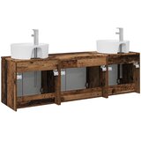  Set ormarića za kupaonicu 3 kom. Staro drvo 49,5 x 44,5 x 65 cm | shoptok.hr
