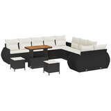  Sjedeća garnitura za vrt 13 kom. 13-Broj sjedala Crna i krem 90 x 55 x 71 cm | Shoptok.si