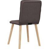  Jedilni stoli 4 kosi temno rjavo blago, (21822415) | Shoptok.si