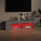 vidaXL TV omarica z LED lučkami betonsko siva 135x39x30 cm | Shoptok.si