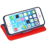  Preklopni ovitek / etui / zaščita "Fancy" za Lenovo A7000 / Lenovo K3 Note - rdeči & temno modri | Shoptok.si