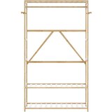 vidaXL Stalak za odjeću s policama 110x40x175 cm od bambusa | shoptok.hr