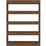 vidaXL knjižna omara/pregrada rjavi hrast 100x30x135 cm | Shoptok.si