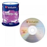  DVD-R, VERBATIM,4,7 GB,16X, spindle 100 kom,MATT SILVER Cijene