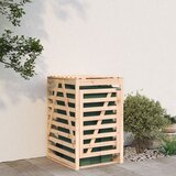 vidaXL Lopa za smetnjak 84x90x128,5 cm trdna borovina Cene