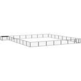  Ograda za pse s 32 panela crna 100 x 50 cm čelik obložen prahom | shoptok.hr