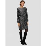 s.Oliver BLACK LABEL Koktejl obleka črna | Shoptok.si