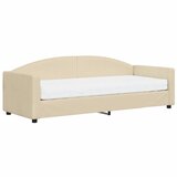  The Living Store Dnevna postelja z vzmetnico krem 80x200 cm blago - Dnevna Postelja Z Vzmetnico, (21450202) | Shoptok.si