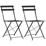  3-dijelni bistro set čelični crni | shoptok.hr