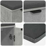  Klupa za hodnik s jastukom Betonski sivi 60 x 38 x 46 cm | shoptok.hr