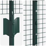 vidaXL varjena žična ograja z 22 U stebrički zelena 1x50 m jeklo | Shoptok.si