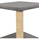 vidaXL Mačje drevo s praskalnikom iz sisala 55 cm sive barve | Shoptok.si
