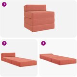 SOFA na razvlačenje Crvena narančasta 200 x 70 x 15 cm | Eponuda.com