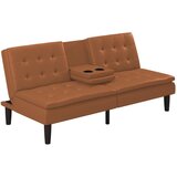 Støraa Raztegljiva sedežna garnitura iz umetnega usnja v konjak rjavi barvi 191 cm Maine – | Shoptok.si