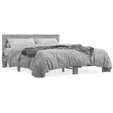  Okvir za krevet boja hrasta 150x200cm konstruirano drvo i metal | Eponuda.ba