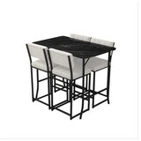 Hanah home Set barskih stolova i stolica, 110 x 70 x 92 cm, 5 dijelova, Krem | Eponuda.ba