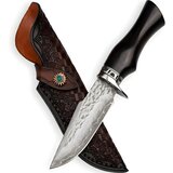  Damastni Outdoor Nož YB-42094 - Črn KP42094 Cene