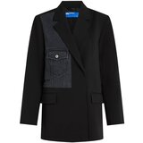 Karl Lagerfeld Jakne & Blazerji KLJ Mixed Denim Blazer B1W14026 Črna Cene
