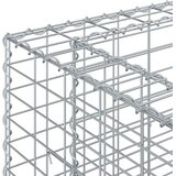  Gabionski uzdignuti krevet 2 pcs Srebrno 330 x 50 x 80 cm | shoptok.hr