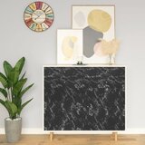 vidaXL Samolepilna folija za pohištvo črn kamen 500x90 cm PVC | Shoptok.si