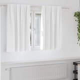  Zavjese za blackout s prstenovima 2 pcs Bjela svijetla | Eponuda.com
